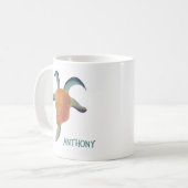 Mug Illustration de chèvre peinte moderne personnalisé (Devant gauche)