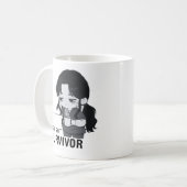 Mug Illustration de chibi infirmière identifiable surv (Devant gauche)