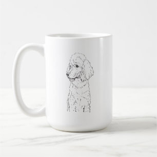 Mug Illustration de Chien Caniche Standard - Art à l'E