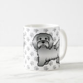 Mug Illustration de chien de dessin animé mignon Havan (Devant droit)