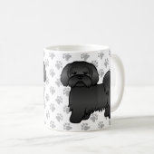 Mug Illustration de chien de dessin animé mignon Lhass (Devant droit)
