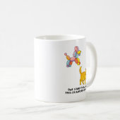 Mug Illustration de chien et chat en ballon  (Devant droit)