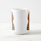 Mug Illustration de chiot aux yeux globuleux mignons (Centre)