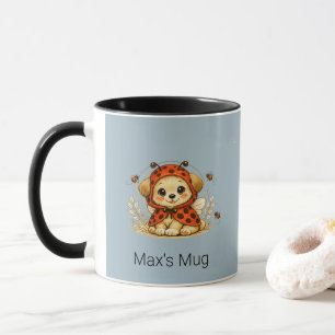 Mug Illustration de chiot fantaisiste en costume de co