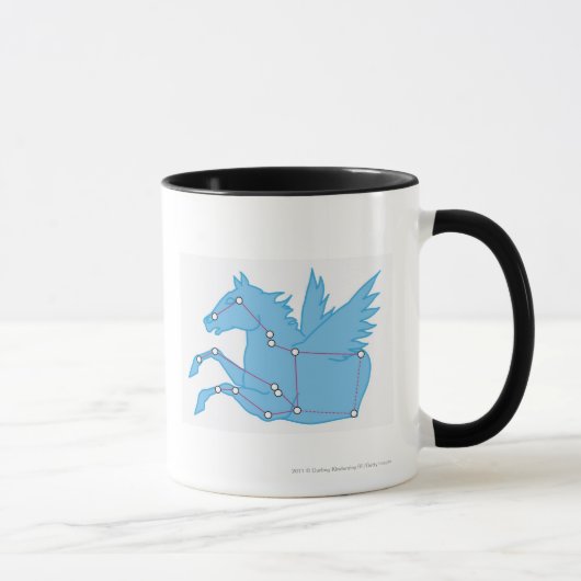 Mug Illustration de constellation de Pegasus (Droite)