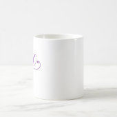 Mug Illustration de contour de papillon | Art linéaire (Centre)