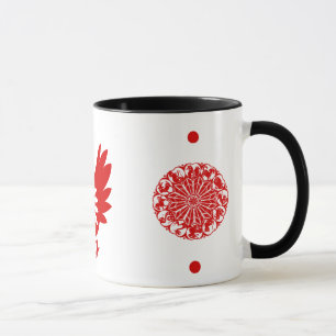 MUG ILLUSTRATION DE COQ DU ZODIAQUE PAPERCUT