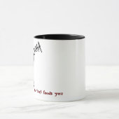 Mug Illustration de corbeau noir - Conception d'art de (Centre)