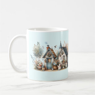 Mug Illustration de Cottages Haven Floral Homes