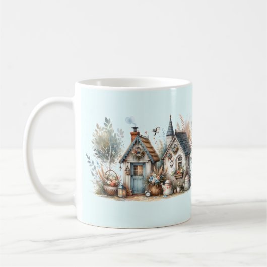 Mug Illustration de Cottages Haven Floral Homes (Gauche)