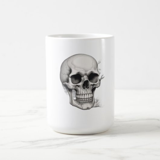 Mug Illustration de crâne (Centre)