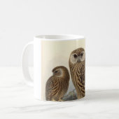 Mug Illustration de cru de hibou riant (Devant gauche)