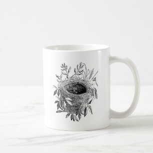 Mug illustration de cru de nid d'oiseau