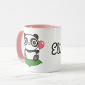 Mug Illustration de Cute Panda (Devant gauche)