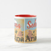 Mug Illustration de désert de Sedona Arizona (Centre)