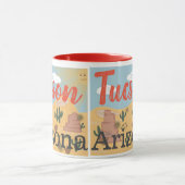 Mug Illustration de désert de Tucson Arizona (Centre)