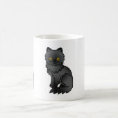 Mug Illustration de dessin animé de chat persan à mant (Centre)