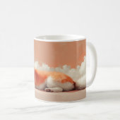 Mug Illustration de dessin animé de chien Akita mignon (Devant droit)