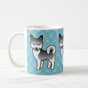 Mug Illustration de dessin animé de chien Klee Kai ala