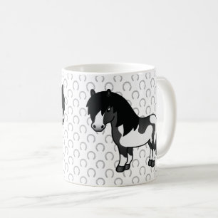 Mug Illustration de dessin animé de poney Shetland Pin