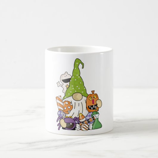 Mug Illustration de dessin animé Green Kawaii Hallowee (Centre)