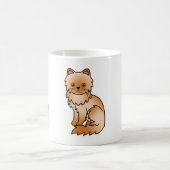 Mug Illustration de dessin animé mignon de chat persan (Centre)
