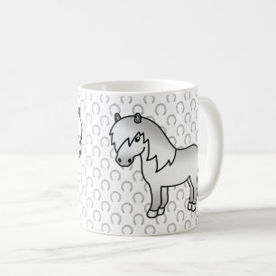 Mug Illustration de dessin animé mignon de poney Shetl