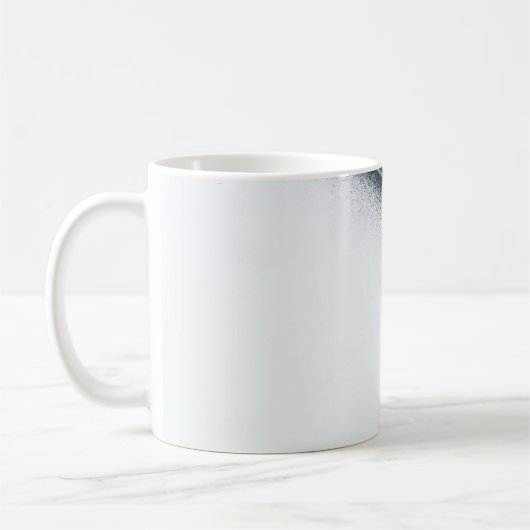 Mug Illustration de dessin blanc et noir (Gauche)