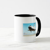 Mug Illustration de Digitals de navette spatiale (Devant droit)