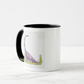 Mug Illustration de dinosaure de Giraffatitan (Devant gauche)