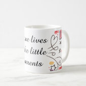 Mug Illustration de doodle d'amour enjoué (Devant droit)