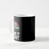 Mug Illustration de dunk squelette de style 80s à fair (Devant gauche)