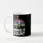 Mug Illustration de dunk squelette de style 80s à fair (Gauche)