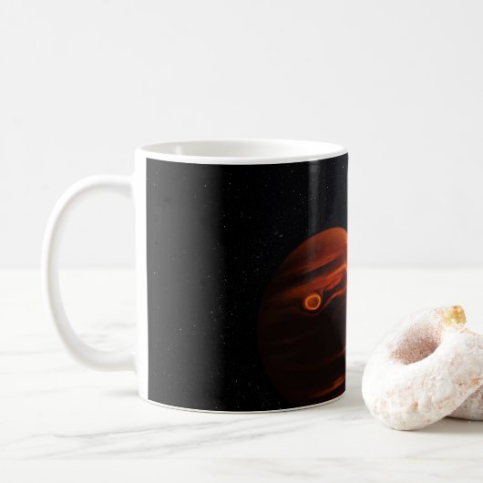 Mug Illustration De Exoplanet Vhs 1256 B Et Ses Étoile (Avec donut)