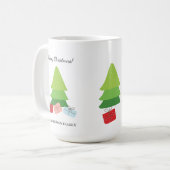Mug Illustration de famille colorée et mignonne (Devant gauche)