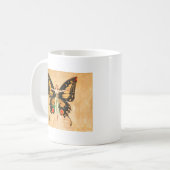Mug Illustration de femme volant papillon Flapper (Devant gauche)