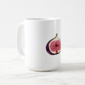 Mug Illustration de figue violette coupée en deux (Devant gauche)