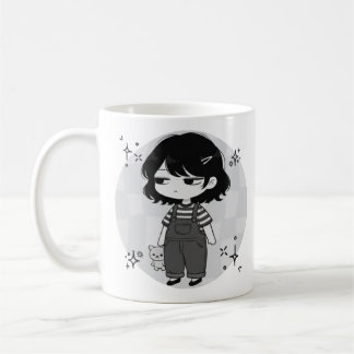 Mug Illustration de fille chibi esthétique dépassée