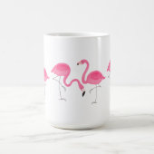 Mug Illustration de Flamants roses roses (Centre)