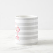 Mug Illustration de Flamants roses roses mignons (Centre)