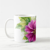 Mug Illustration de fleur aquarelle violette (Gauche)