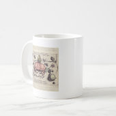 Mug Illustration de fleur d'insecte botanique de crabe (Devant gauche)