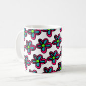 Mug illustration de fleurs (Devant gauche)