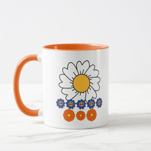 Mug Illustration de fleurs (Gauche)