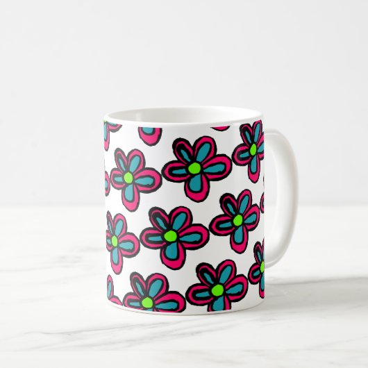 Mug Illustration de flux (Devant droit)