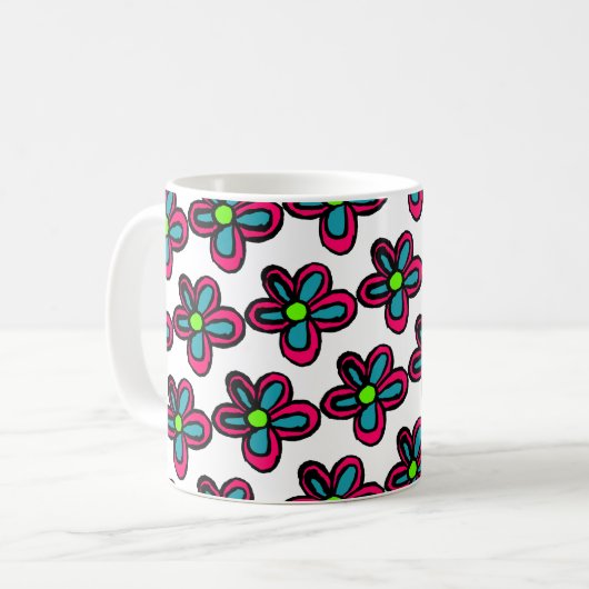 Mug Illustration de flux (Devant gauche)