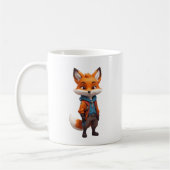 Mug Illustration de Fox joyeux et aventureux (Gauche)