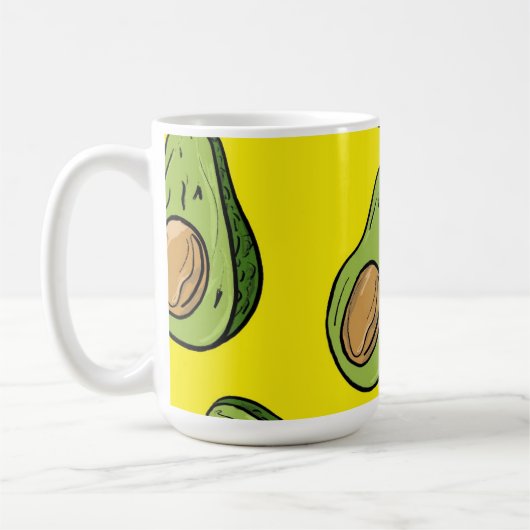Mug Illustration de fruit jaune vibrant - Capriceux (Gauche)