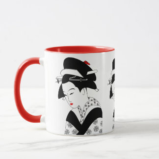Mug Illustration de Geisha traditionnelle