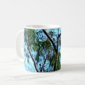 Mug Illustration "de gibbon accrochant" (Devant gauche)
